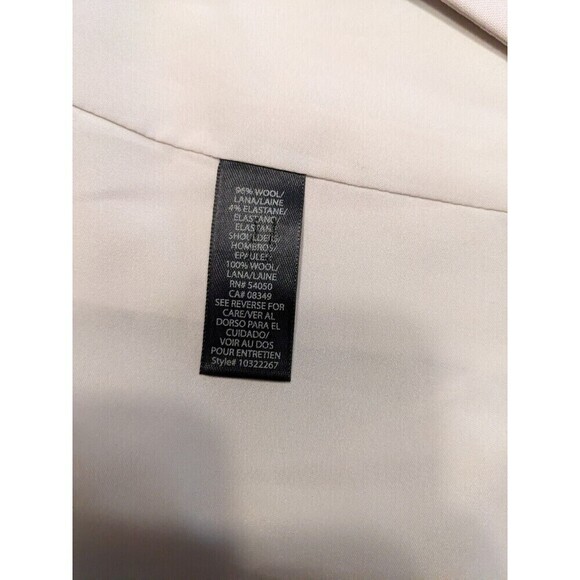 RACHEL ROY Womens Ivory Black Blazer Jacket Size 2 One Button Mid Length N27 - Picture 6 of 8